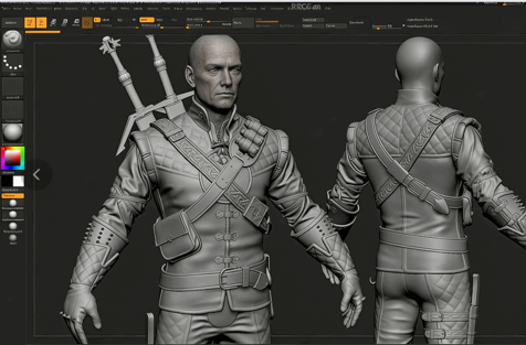  巫师游戏角色盔甲制作完整工作流程视频教程(图3)