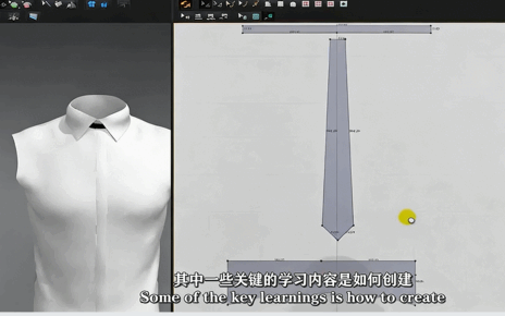 【中文字幕】Marvelous Designer西装三件套衬衫领带燕尾服实例制作视频教(图2)