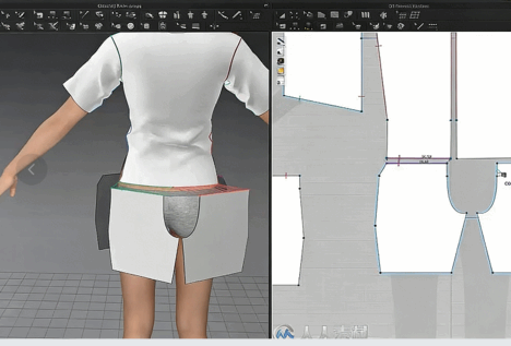 Marvelous Designer与Zbrush女性服装与背包制作视频教程(图1)