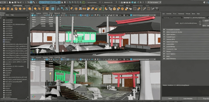 Houdini亚洲建筑环境艺术数字制作工作流程视频教程(图2)