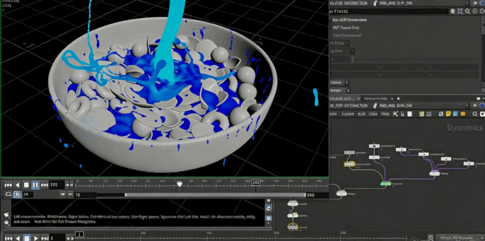 Houdini逼真牛奶液体模拟视觉特效制作视频教程(图5)