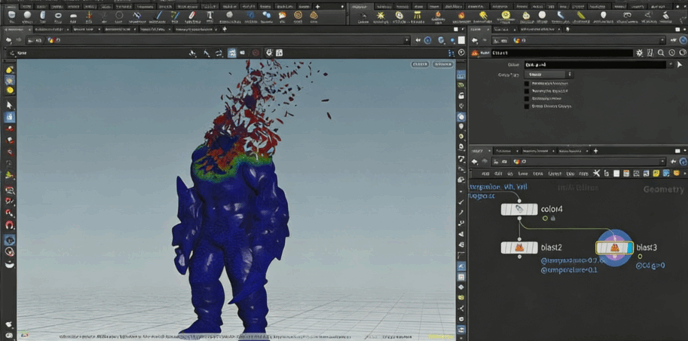 Houdini与Nuke溶解分解视觉特效制作视频教程(图5)