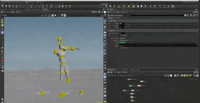 Houdini物理模拟环境RBD中约束条件技术训练视频教程(图5)