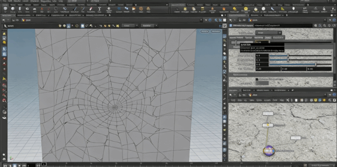 Houdini玻璃裂纹破碎RBD模拟视效制作视频教程(图5)