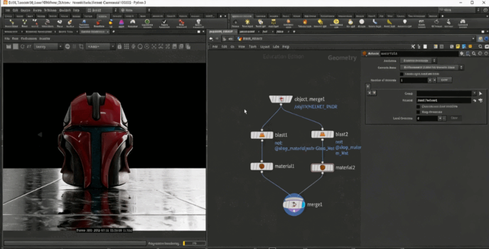 Houdini与Nuke激光面具视觉特效制作视频教程(图4)
