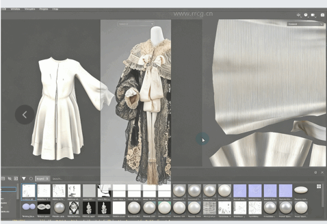 Marvelous Designer中创建花纹蕾丝连衣裙视频教程(图5)