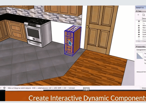 SketchUp Pro厨房设计技能训练视频教程(图1)