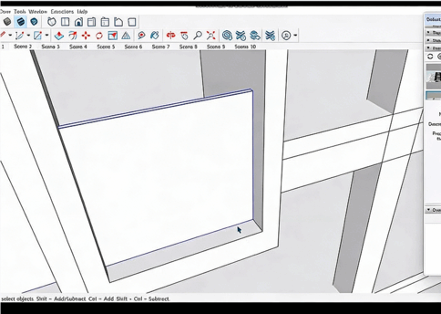 SketchUp建筑外立面建模设计训练视频教程(图1)