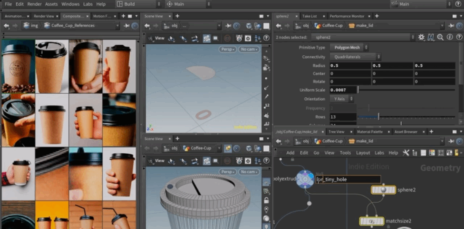 Houdini咖啡杯制作完整工作流程视频教程(图5)
