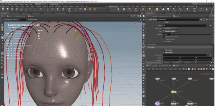 Houdini 19.5头发与毛皮完整制作技术训练视频教程 (图2)