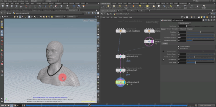 Houdini中Vellum布料模拟技术训练视频教程第二季 (图3)