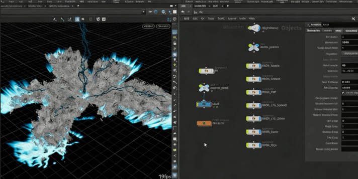 Houdini闪电雷霆击碎地面特效场景制作视频教程 (图2)