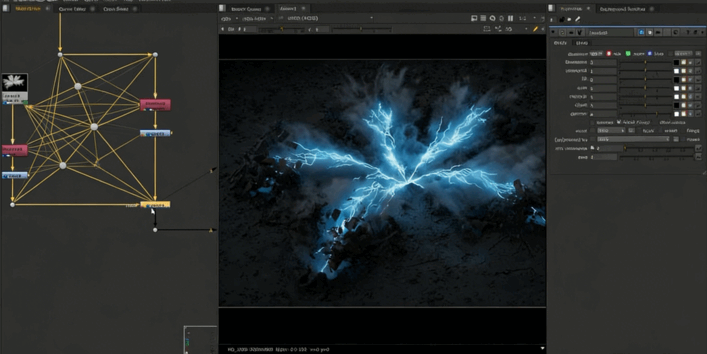 Houdini闪电雷霆击碎地面特效场景制作视频教程 (图4)