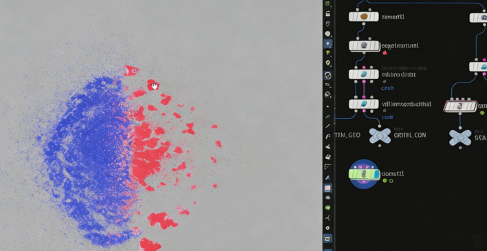 Houdini沙袋下坠撕裂特效实例制作视频教程(图5)