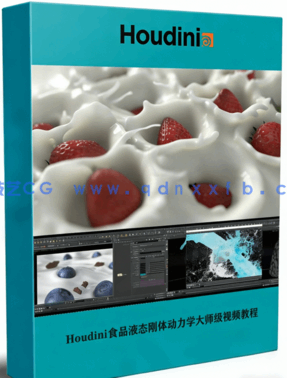 Houdini食品液态刚体动力学大师级视频教程 (图1)