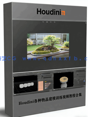 Houdini各种物品建模训练视频教程合集 (图1)