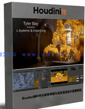 Houdini树叶秋叶群集建模与高效渲染技术视频教程(图1)