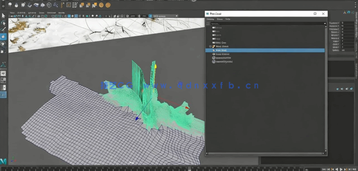 Houdini雪崩特效真实实例制作视频教程(图2)