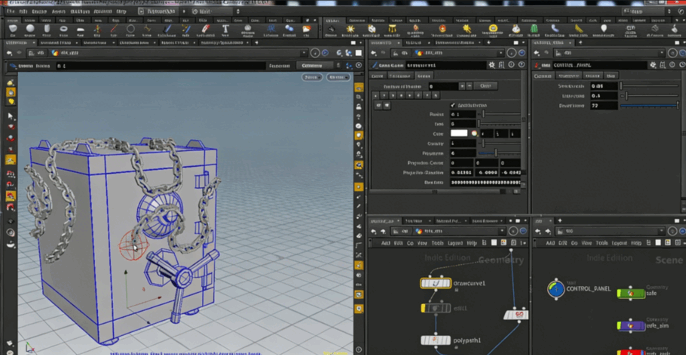 Houdini锁链刚体动画技术训练视频教程(图3)
