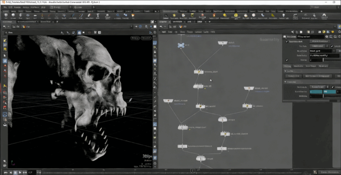 Houdini与Nuke恶魔火焰路径动画特效视频教程(图4)