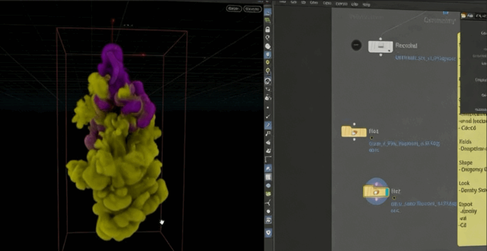 Houdini墨水滴在水中特效实例制作视频教程(图5)