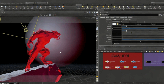Houdini狼人角色实例制作完整工作流程视频教程 (图6)