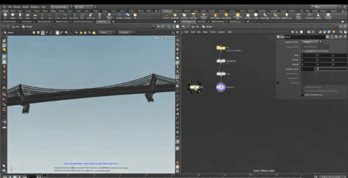 Houdini桥梁坍塌视效完整制作工作流程视频教程(图2)