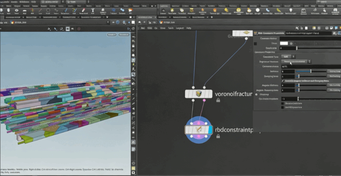 Houdini桥梁坍塌视效完整制作工作流程视频教程(图4)