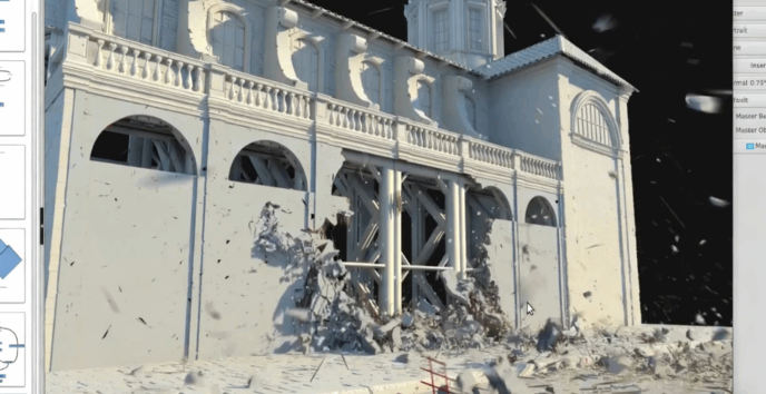 Houdini影视级物理破坏破碎VFX特效制作工作流程视频教程 (图3)