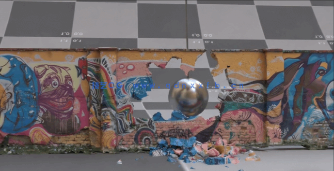 Houdini破坏墙体VDB破碎模拟特效实例制作视频教程(图5)