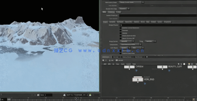 Gaea与Houdini逼真冰冷悬崖岩石环境景观制作工作流视频教程(图3)