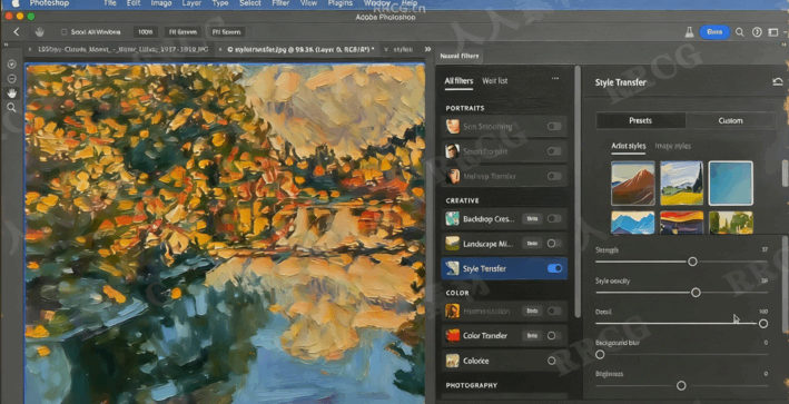 【中文字幕】Photoshop人工智能AI神经网络滤镜技术视频教程(图3)