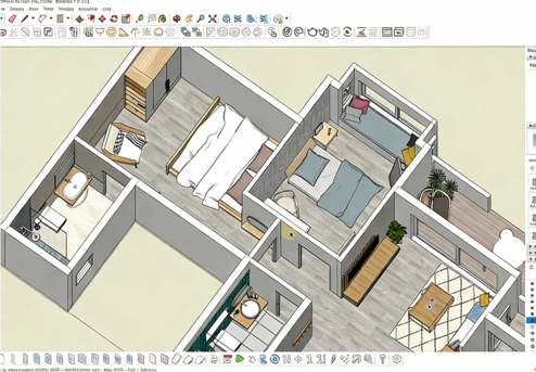 Sketchup与Vray 3D平面渲染图大师级视频教程(图6)