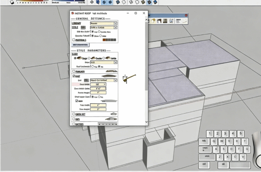 Sketchup西班牙现代风格住宅从2D到3D设计视频教程(图6)