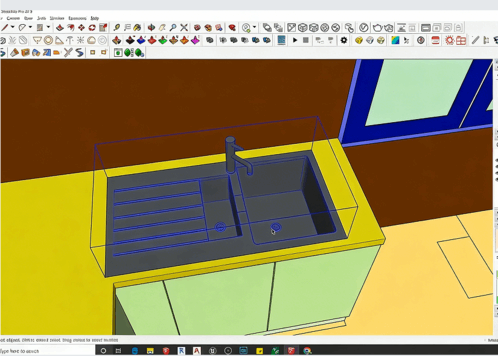 Sketchup与Vray Next逼真厨房建模渲染视频教程(图3)