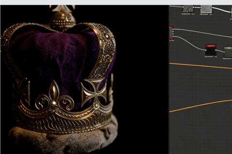 【中文字幕】Substance 3D Designer皇家王冠完整材质构建流程视频教程(图2)