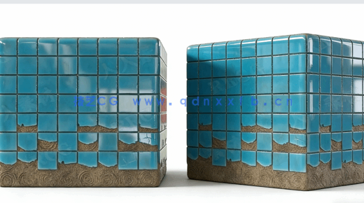 Substance Designer破碎瓷砖PBR材质程序化制作视频教程(图2)