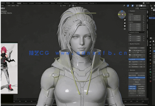 【中文字幕】3A游戏角色建模拓扑贴图与渲染全流程制作视频教程第二季(图2)
