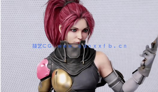 【中文字幕】3A游戏角色建模拓扑贴图与渲染全流程制作视频教程第二季(图4)