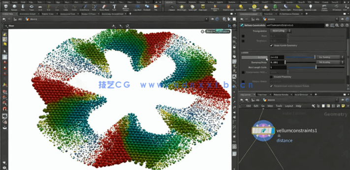 Houdini雪沙粒子模拟视效实例制作视频教程(图3)