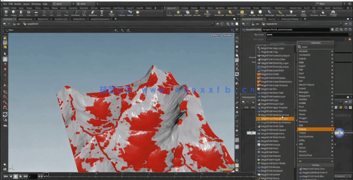 Houdini地形生成节点技术训练视频教程 (图2)