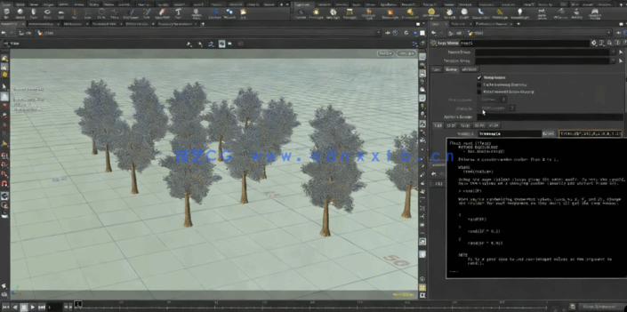 Houdini树木植物模拟实例制作视频教程(图3)