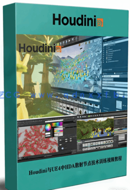  Houdini与UE4中HDA散射节点技术训练视频教程(图1)