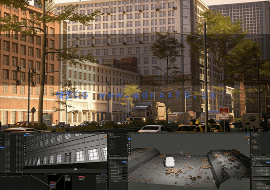 Blender几何节点高效程序化城市场景搭建技术视频教程 (图5)