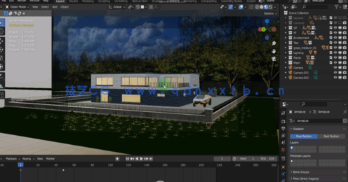 Blender建筑可视化完整实战训练视频教程(图3)