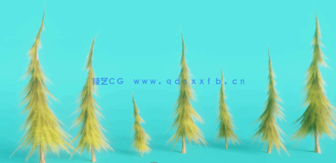 Blender程序化自动生成森林环境场景技术训练视频教(图4)