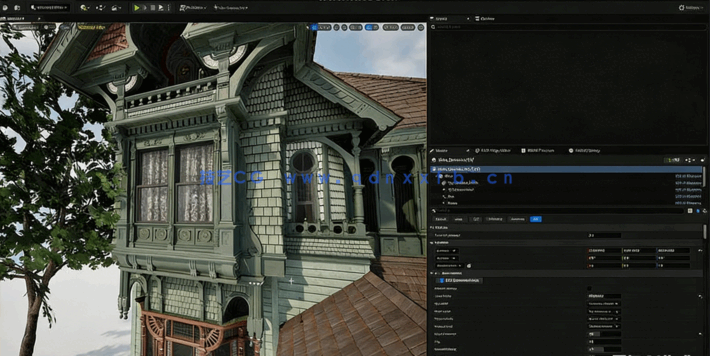 Blender与UE5多利亚风格建筑游戏场景实例制作视频(图4)