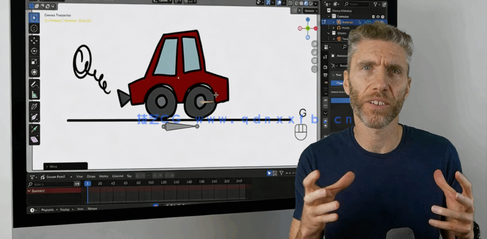 Blender在3D空间中创作2D手绘艺术动画视频教程(图2)