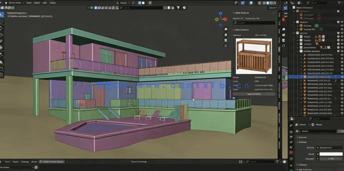 Blender从零开始创建房屋建筑可视化设计视频教程(图3)