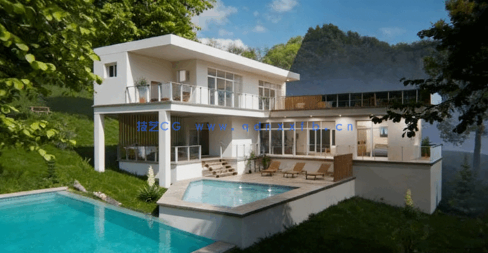 Blender从零开始创建房屋建筑可视化设计视频教程(图4)